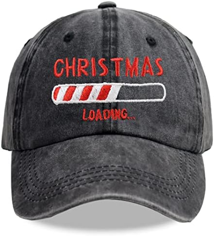 Коледна Шапка SHANVANKE за мъже и Жени, Регулируем бейзболна шапка на Дядо Коледа с Ожулвания и Измиване, Подаръци за Празнични