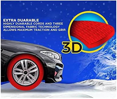 Зимни чорапи за автомобилни гуми на Премиум Серията ExtraPro с Текстилни Вериги за сняг За RAM (Голям)