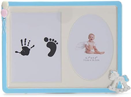 Комплект за вземане на отпечатъци от ръцете и следи Lasody Baby На паметта за новородени момчета и момичета (4,3 x6,4 + 5 x7-Чернильная