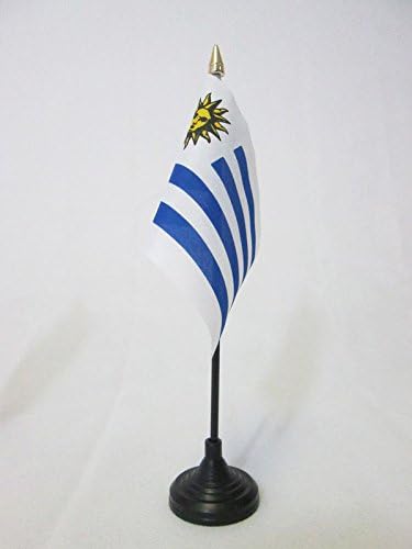 AZ ФЛАГ Уругвайско Тенис на Флаг 4 x 6 - Уругвайско Тенис на Флаг 15 x 10 см - Златна плот За Копия
