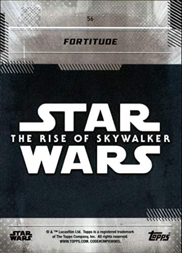 2019 Topps Междузвездни войни Възходът на Скайуокър Първата серия #56 Търговска карта Fortitude
