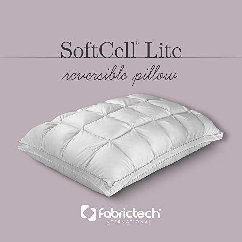 Възглавница Fabrictech International SoftCell Lite с Алтернативен пълнител от Плюшено Пух, Queen (FTSC922)