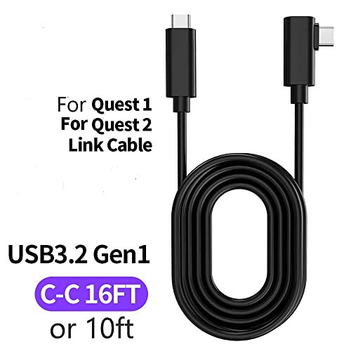 Кабел TNE USB C-C USB 3.0 с дължина 10 метра, кабел за свързване, за Oculus Quest 2 / Meta Quest Pro и Взаимозаменяеми кабел за