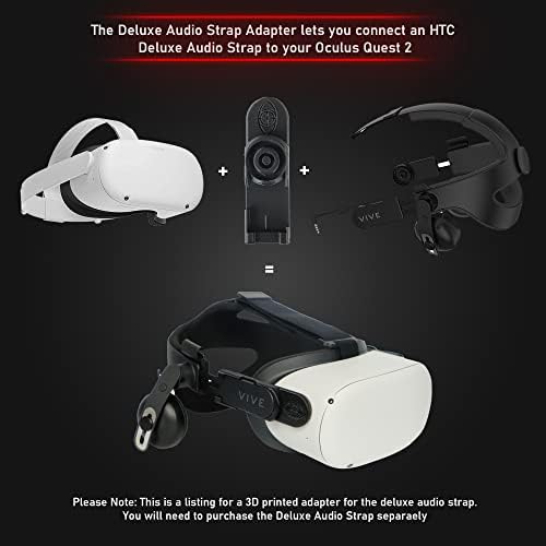 Комплект переходников за аудиокассет DeadEyeVR Deluxe за Oculus Quest 2 DAS FrankenQuest (черен)