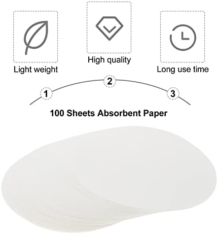 Baluue 100 Листа Качествена Филтърна хартия за химическа лаборатория 18 см Бърза Филтрация Екстракт
