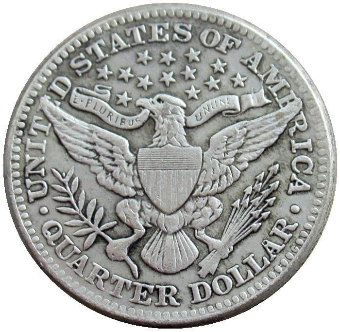 25 Цента Барбър 1897 сребърно покритие Точно Копие на Възпоменателни монети