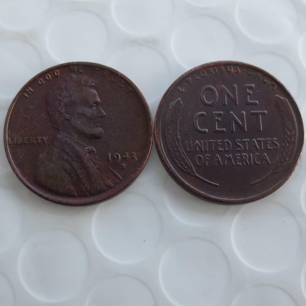 Възпоменателна монета Чуждестранна копие Линкольновского цента 1943 г., САЩ