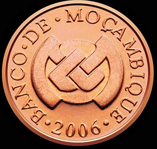 Монета Носорог Мозамбик на 1 сантим 2006 15 мм