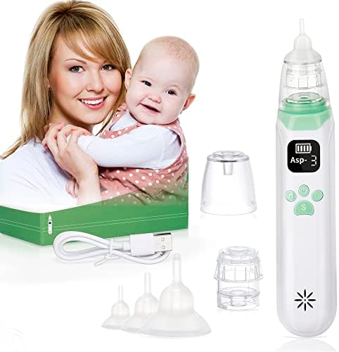 Електрически Назален Аспиратор Rgdood за бебета, Акумулаторна Търтей-Козявка за детето, Автоматична Издънка за носа с 3 силиконови