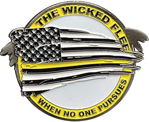 Тънка Златна Линия на M-31 Флаг и Монета Повикване на полицията Eagle 911 Авариен диспечера на Жълтата Линия