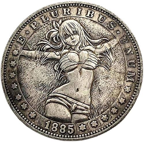 1885 Лутане Монета Любима Монета Малка Лори Красиви Момичета Възпоменателна Монета Сребърно Покритие Биткойн Щастливата Монета Са