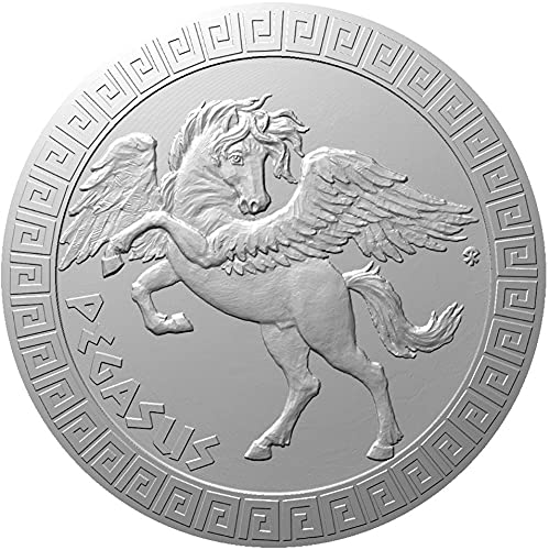 2022 DE Митични Същества Чешка монета PowerCoin Pegasus Митични Същества Сребърна монета 1 Унция 2 $ Ниуе 2022 Proof
