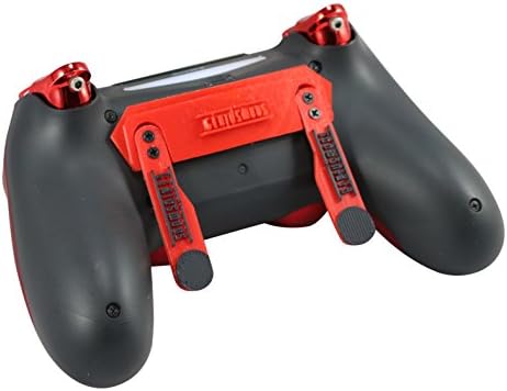 Потребителски контролер PS4 Elite Soft Touch от Червен хром с превключване на бутона, ограничители на задействане. Оборудване на