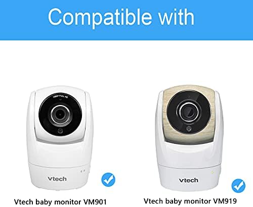 Закопчалка за бебефони и радионяни, стойка за бебешка камера, гъвкаво управляемият планина, съвместимо с Vtech Monitor VM901, Vtech