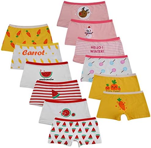 Памучни гащи-шорти за малки момичета серия Closecret Детски, Детско бельо, в продуктова гама (опаковка от 12 броя)