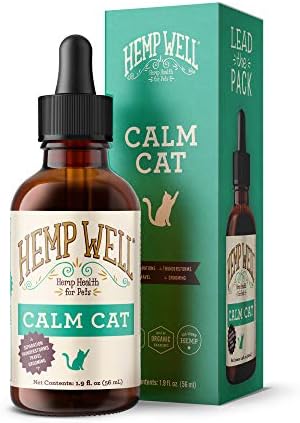 Конопено масло Well Спокойно за котки - Помага за намаляване на стреса и Поведенчески проблеми, сваля притесненията, успокоява и