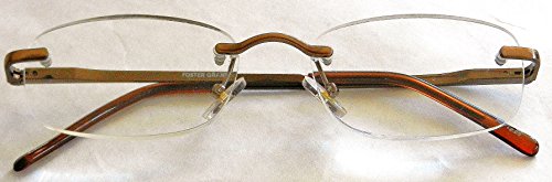 (2 опаковки) Очила за четене Foster Grant 1.25 ДЪСТИН без рамки (151) с кутия пролетта панти + БЕЗПЛАТНА кърпа за почистване от