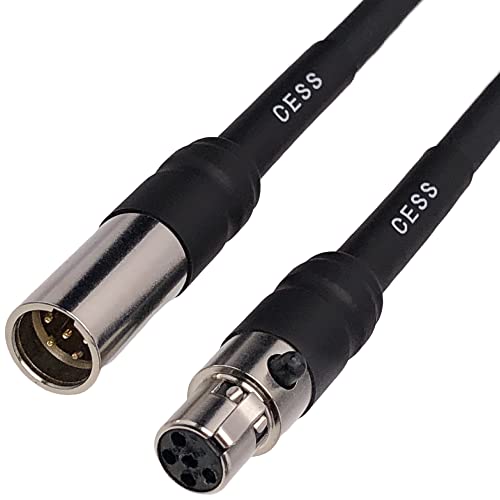 CESS-199 5-Пинов кабел-удължител Mini XLR, 5-пинов конектор за 5-контактен конектор дължина 6 см