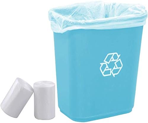 4-6 Литра Малки Прозрачни Торби за смет, Торби за боклук в Банята, Пластмасов кош за боклук, клапа за дома и офиса (подходящ за