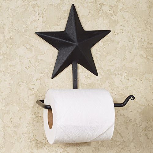 Черно Притежателя на Ролка Тоалетна хартия Barn Star размер 7 x 8 Инча От Метал