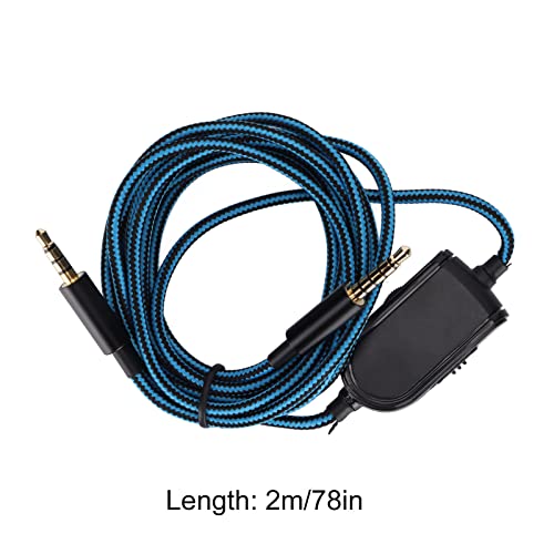 Разменени на кабел за слушалки Astro A10 A30 A40 A50, Удължител за гейминг слушалки, контрол на звука и функция за изключване на