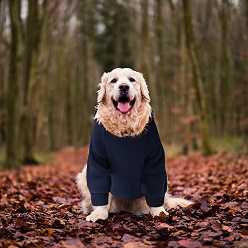 Hoody за кучета с джоб - Есен-Зима Топъл, мек вълнен плат Пуловер, Облекло за Кутрета за Малки до Средни Кучета, Hoody за домашни