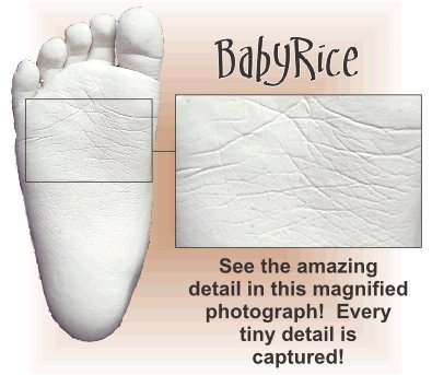 Комплект за детска леене BabyRice / Рамка от естествена борова размер на 11,5x8,5 инча / Кремовое за монтиране на 3 дупки / Крем