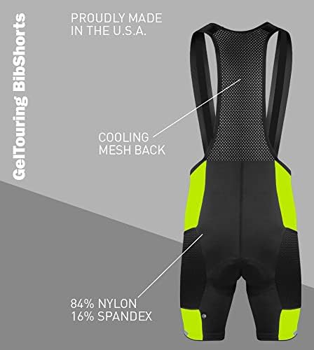 Мъжки къси панталони-Слюнявчик Aero Tech С Гелевой Подплата за колоездене - Произведено в САЩ
