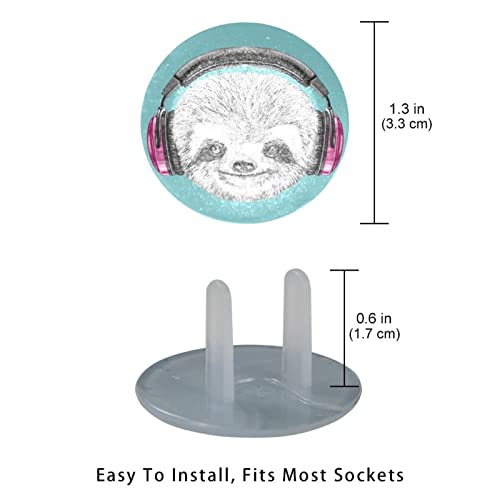 24 Опаковки, Покривала за контакти с животни-Ленивцами За Защита от деца | Сигурните Защитни Електрически Контакти | Трайни Защитни