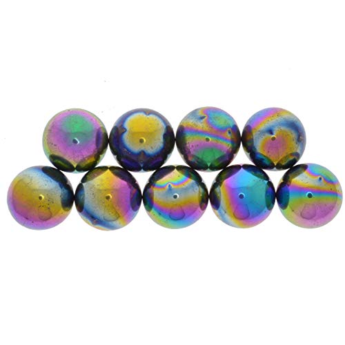 Хипнотични скъпоценни камъни: 25 бр. Преливащи магнитни гематитовые кръгове с размери 1 инч - Обемни керамични феритни магнити за