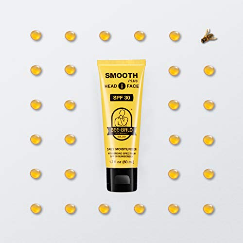 Ежедневен хидратиращ крем Bee Bald SMOOTH PLUS с слънцезащитни продукти с широк спектър на действие с SPF 30 Тонизира, овлажнява,