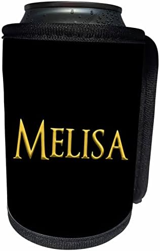 3дРоза Мелиса е популярно име за момиче в САЩ. Свети жълт цвят. - Опаковки за бутилки-охладители (cc_354446_1)