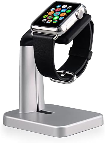 Поставка за зарядно устройство Apple Watch, Алуминиева Настолна Поставка за докинг станция HILZO за зареждане на iWatch, Съвместима