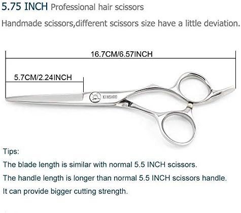Ножица за Подстригване на коса 5,75 ИНЧА и Ножица за Изтъняване на коса 5,5 ИНЧА Фризьорски Ножици За Подстригване на Коса Ножица