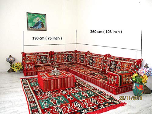 Арабски ъглов диван на пода, Арабски ъглови столове за меджлис, Арабски диван за меджлис, Арабски дивани, Диван за сядане на пода