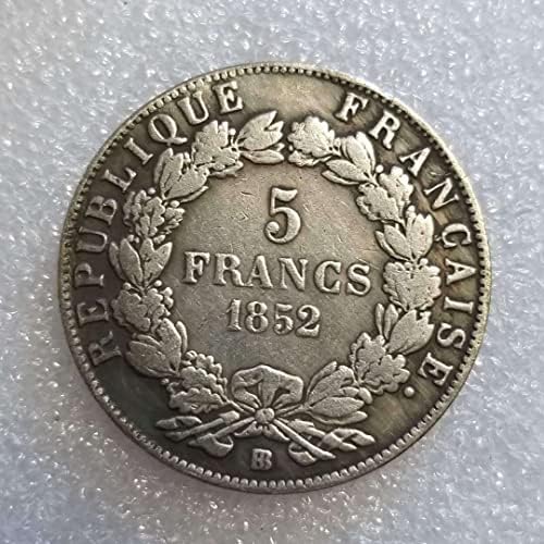 Старинни Занаяти QINGFENG 1852 - BB Колекция от Френски Сребърни Долара С Пръстени 2002