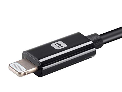 Сертифициран от Apple Пфи кабел Светкавица за свързване към USB Type-C и синхронизация - 1,5 метра - Черно | е Съвместим с iPod,