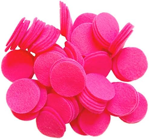 Игриви кръгчета от филц Ever After Neon Pink Занаятите (5 инча - 18 бр.)