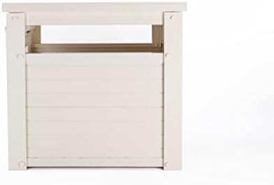 Капак кутия за котешки тоалетни ECOFLEX® LitterLoo Bench в Антична бял цвят