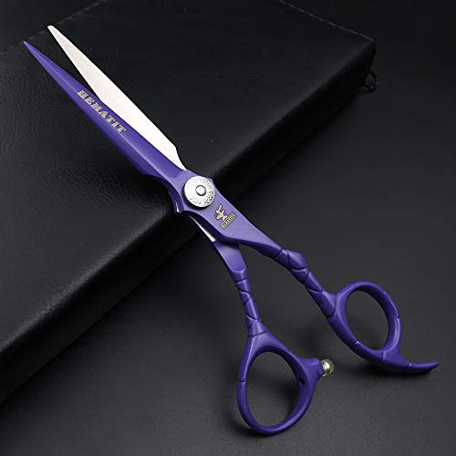 Набор от фризьорски ножици FOMALHAUT Blue висок клас от 6-инчов японска стомана 440C на професионални фризьорски инструменти