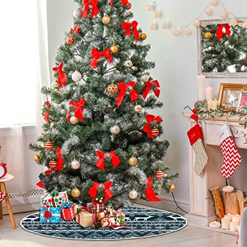 Декорация на Поли във формата на Коледно ALAZA, Украса Малка Мини-Поли във формата на коледно дърво 35,4 Инча с Коледните Празнична