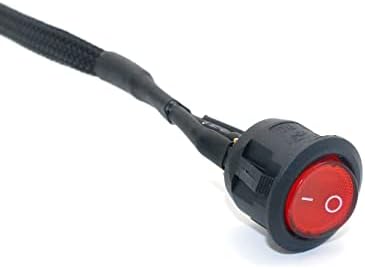 24-пинов Кабел-Адаптер ATX red LED Power Switch за Тестване Стартерного кабел 4P 19,6 инча