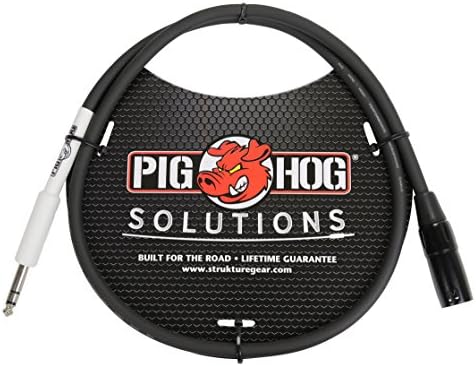 Включете Pig Свиня PX4T6 XLR към приборному кабел 1/4 TRS, 6 Фута