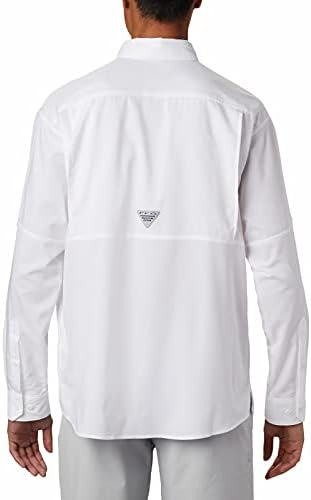 Мъжка риза Columbia с дълъг ръкав Big and Tall Low Drag Offshore, Бяла, 4X
