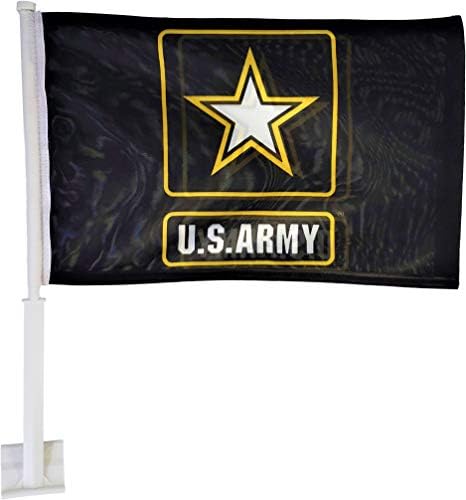 Ramsons Внася Двупосочен Автомобилен Флаг 12x18 - Логото на Армията на САЩ