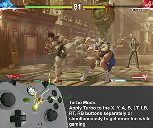 Жичен контролер за Xbox One, Xbox Series X | S, КОМПЮТЪР с аудиоразъемом и функция Turbo (6 фута)