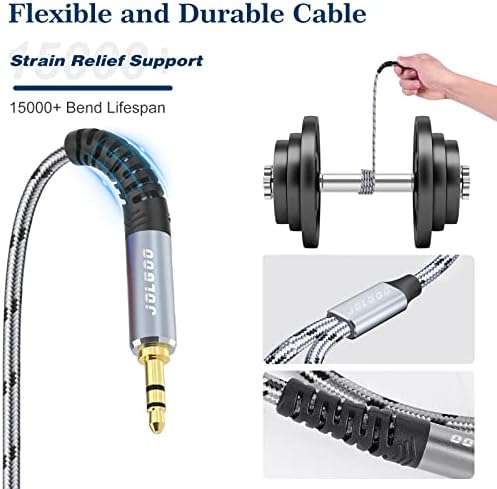 3,5 мм Разъемный кабел TRS-Dual XLR Male Pro Стерео, 1/8 Разъемный кабел за микрофон TRS Stereo-2 XLR Male Y Сплитер, 10 фута -