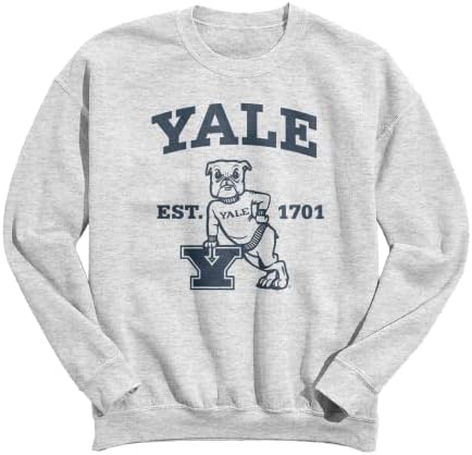 Мъжки и дамски hoody с кръгло деколте и дълъг ръкав Айзък Морис Limited Yale University Leaning Bulldog от Айзък Морис Limited за