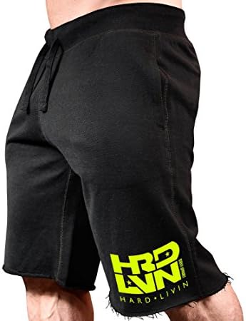 Мъжки спортни къси панталони Monsta Clothing Co. за тренировки (Hard Живееш РЧР-LVN) за фитнес и фитнес