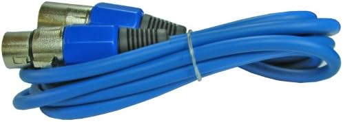 Yovus XLR между мъжете и жените 3pin Mic Удлинительный кабел за микрофон Lo-z Кабел (10 Фута, синьо)